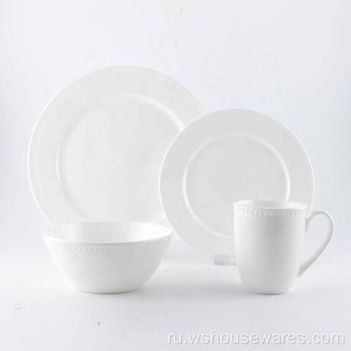 16pcs оптовой фарфоровой керамический набор посуды